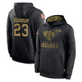 Rebec J.Jaguars #23 Foyesade Oluokun Player Black Salute to Service Hoodies Limited Game Stitched Jerseys
