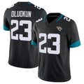 Rebec J.Jaguars #23 Foyesade Oluokun Player Black Vapor F.U.S.E. Limited Home Game Stitched Jerseys