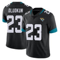Rebec J.Jaguars #23 Foyesade Oluokun Player Black Vapor Untouchable Limited Home Game Stitched Jerseys