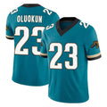 Rebec J.Jaguars #23 Foyesade Oluokun Player Teal Prowler Throwback Vapor F.U.S.E. Limited Home Game Stitched Jerseys