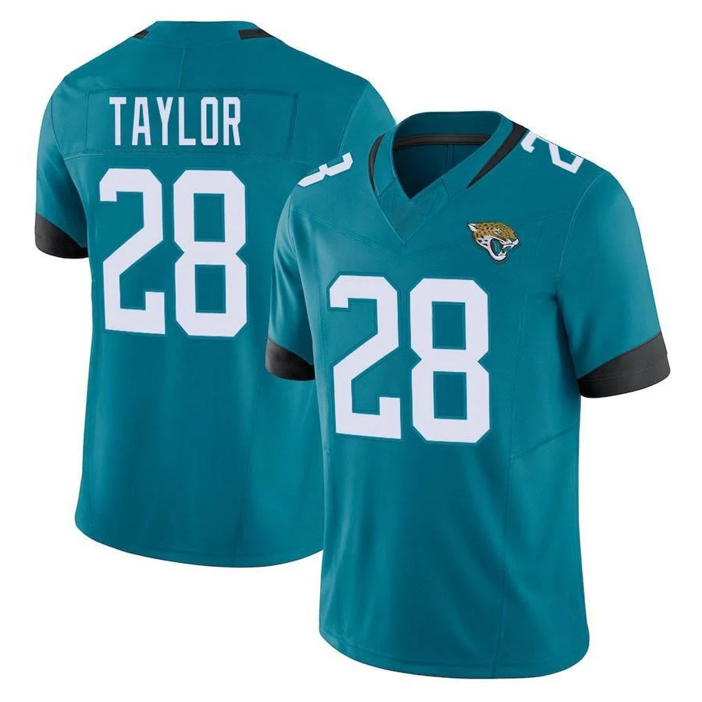 Rebec J.Jaguars #28 Fred Taylor Player Teal Vapor F.U.S.E. Limited Home Game Stitched Jerseys