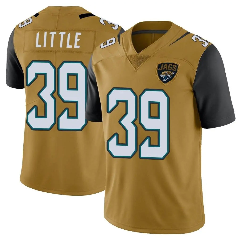 Rebec J.Jaguars #39 Cam Little Player Gold Vapor Limited Home Game Stitched Jerseys
