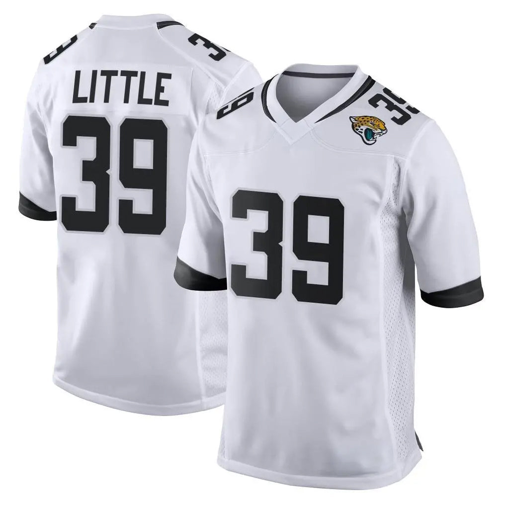 Rebec J.Jaguars #39 Cam Little Player White Home Game Stitched Jerseys