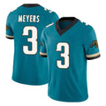 Rebec J.Jaguars #3 Jakobi Meyers Player Teal Prowler Throwback Vapor F.U.S.E. Limited Home Game Stitched Jerseys