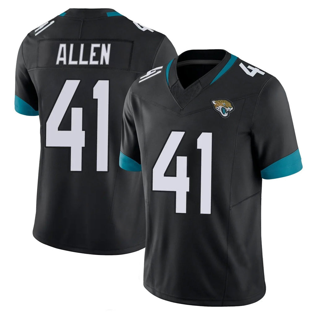 Rebec J.Jaguars #41 Josh Hines-Allen Player Black Vapor F.U.S.E. Limited Home Game Stitched Jerseys