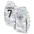 Rebec J.Jaguars #7 Brian Thomas Jr. Player Arctic Camo Salute to Service Hoodies Limited Game Stitched Jerseys