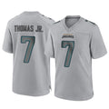 Rebec J.Jaguars #7 Brian Thomas Jr. Player Gray Atmosphere Fashion Home Game Stitched Jerseys