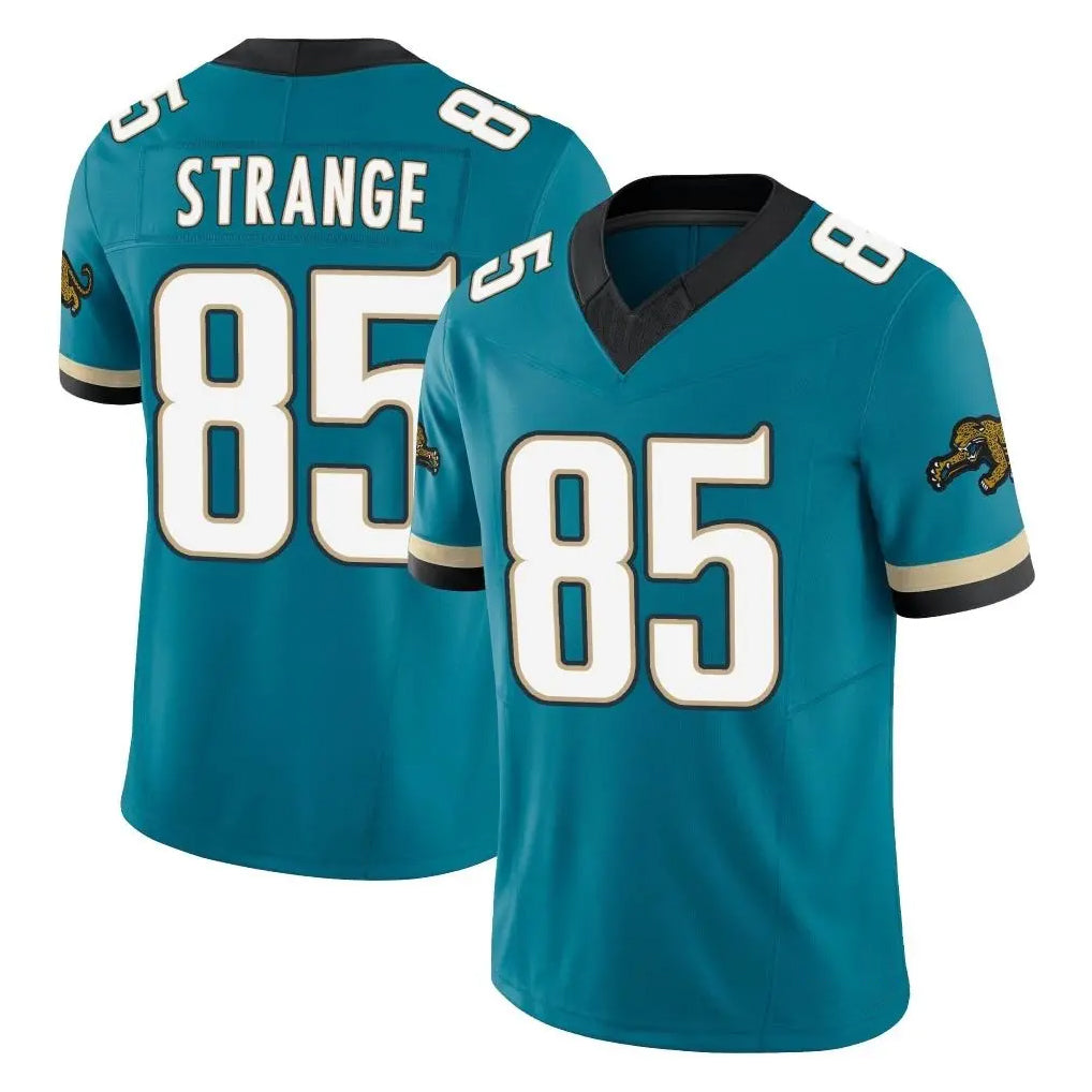 Rebec J.Jaguars #85 Brenton Strange Player Teal Prowler Throwback Vapor F.U.S.E. Limited Home Game Stitched Jerseys