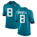 Rebec J.Jaguars #8 Mark Brunell?Player Teal Home Game Stitched Jerseys