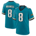 Rebec J.Jaguars #8 Mark Brunell?Player Teal Prowler Throwback Limited Home Game Stitched Jerseys