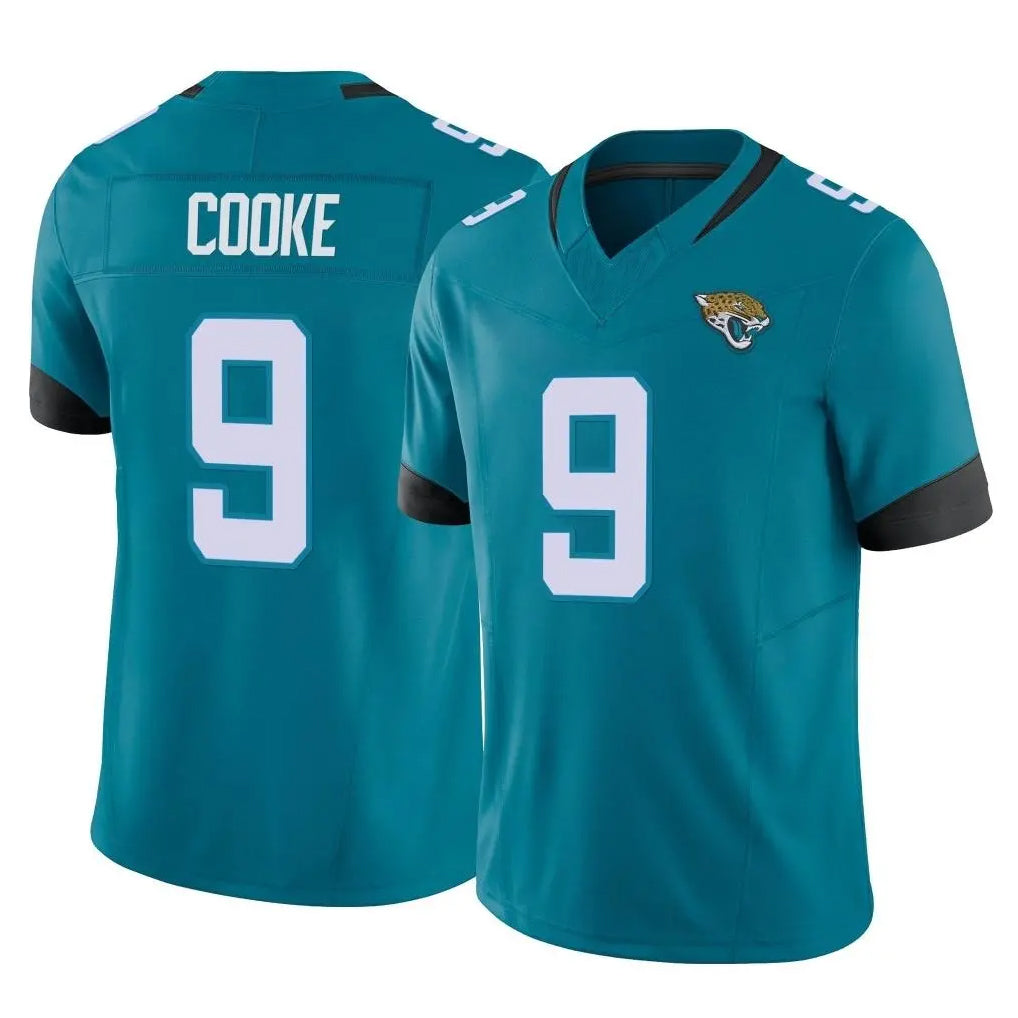 Rebec J.Jaguars #9 Logan Cooke Player Teal Vapor F.U.S.E. Limited Home Game Stitched Jerseys