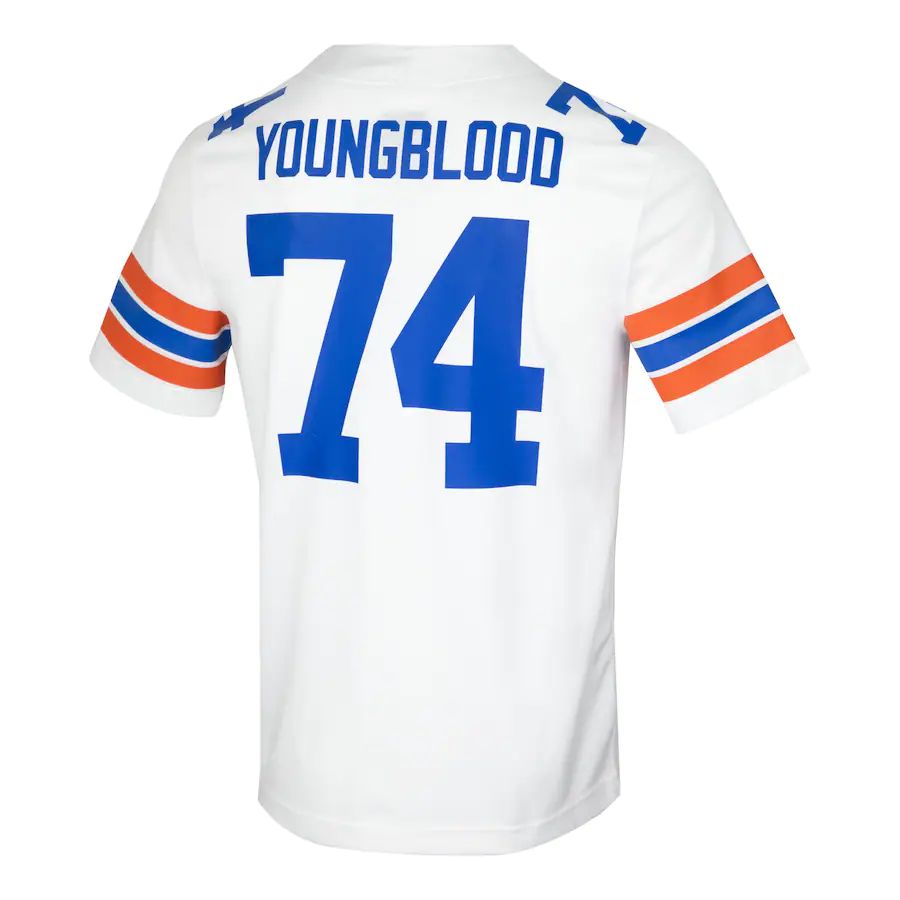 Rebec F.Gators #74 Jack Youngblood Jordan Brand Ring of Honor Untouchable Replica Jersey White Stitched American College Jerseys