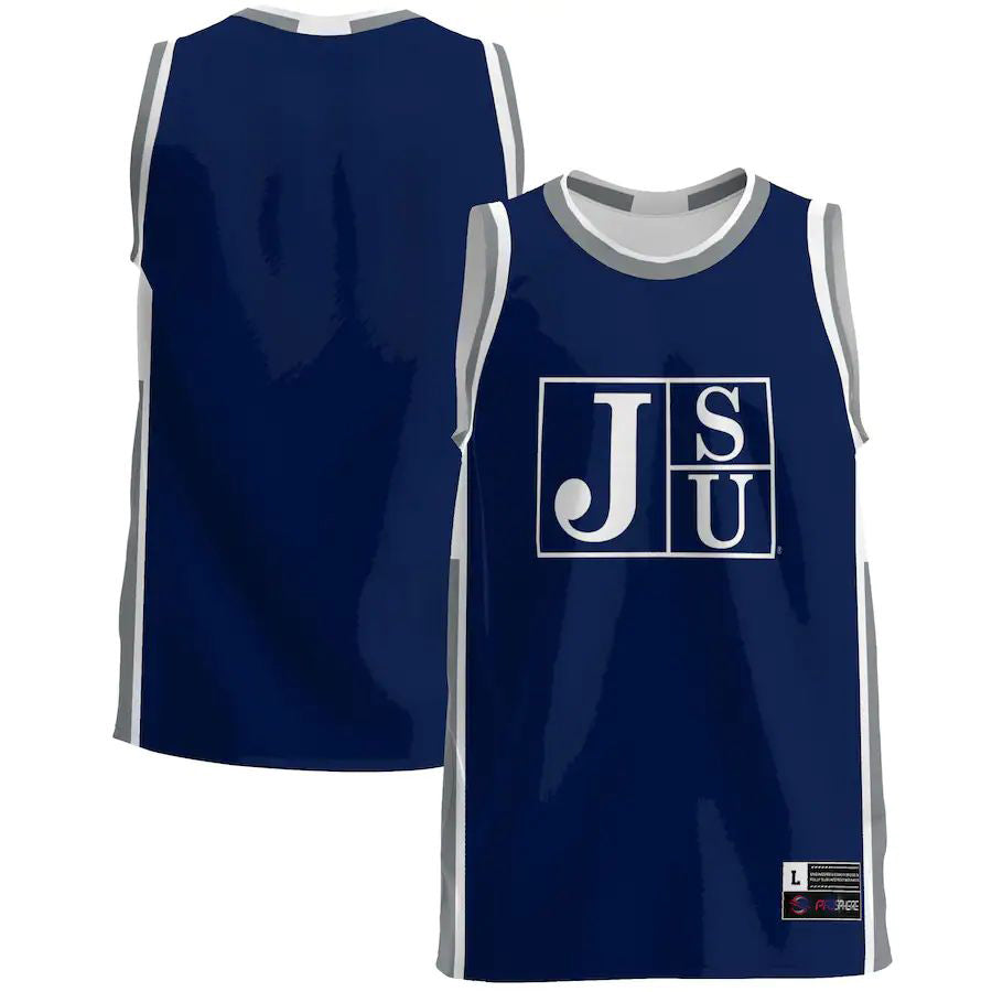 Rebec #1 J.State Tigers  Basketball Jersey Navy Stitched American College Jerseys