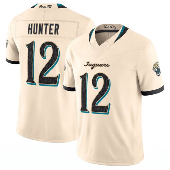 Rebec J.Jaguars #12 Travis Hunter Cream 2026 F.U.S.E. Rivalries Collection Limited Football Stitched Jersey