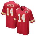 Rebec KC.Chiefs #14 Matt Araiza Player Red Home Game Stitched Jerseys