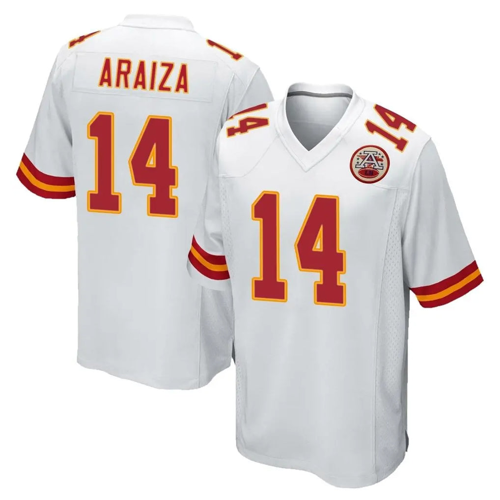 Rebec KC.Chiefs #14 Matt Araiza Player White Home Game Stitched Jerseys