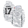 Rebec KC.Chiefs #17 Alohi Gilman Player Arctic Camo Salute to Service Hoodies Limited Game Stitched Jerseys