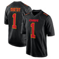 Rebec KC.Chiefs #1 Xavier Worthy Player Black Fashion Home Game Stitched Jerseys