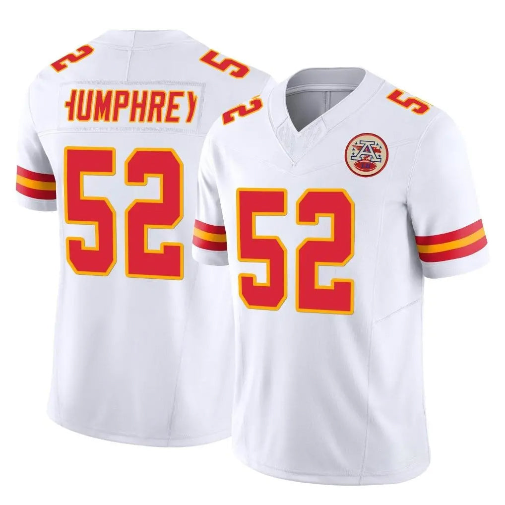 Rebec KC.Chiefs #52 Creed Humphrey Player White Limited Vapor F.U.S.E. Home Game Stitched Jerseys