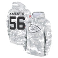 Rebec KC.Chiefs #56 George Karlaftis Player Arctic Camo Salute to Service Hoodies Limited Game Stitched Jerseys