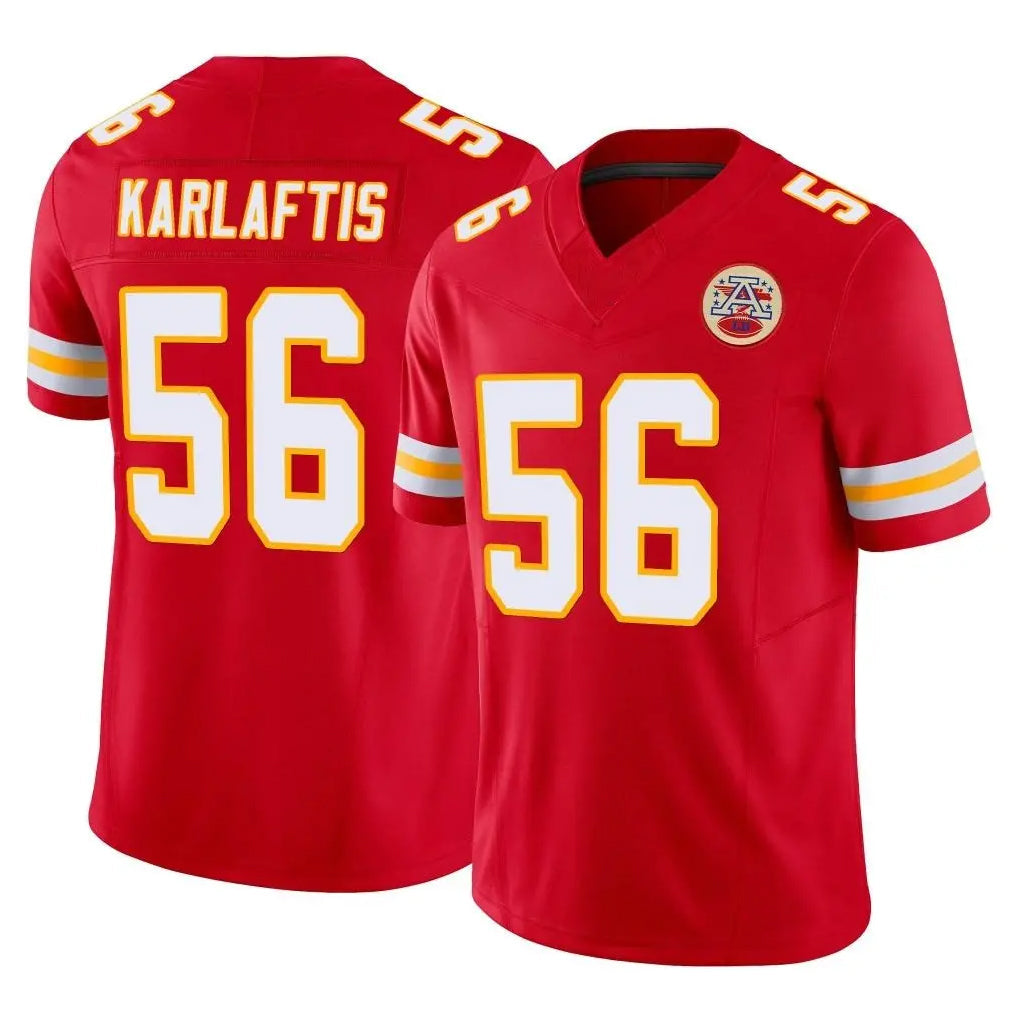 Rebec KC.Chiefs #56 George Karlaftis Player Red Limited Vapor F.U.S.E. Home Game Stitched Jerseys