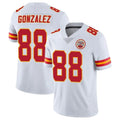 Rebec KC.Chiefs #88 Tony Gonzalez Player White Limited Vapor Untouchable Home Game Stitched Jerseys