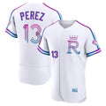 Rebec KC.Royals #13 Salvador Perez Player White 2026 City Connect Limited Elite Home Stitched Jerseys