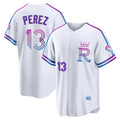 Rebec KC.Royals #13 Salvador Perez Player White 2026 City Connect Limited Home Stitched Jerseys