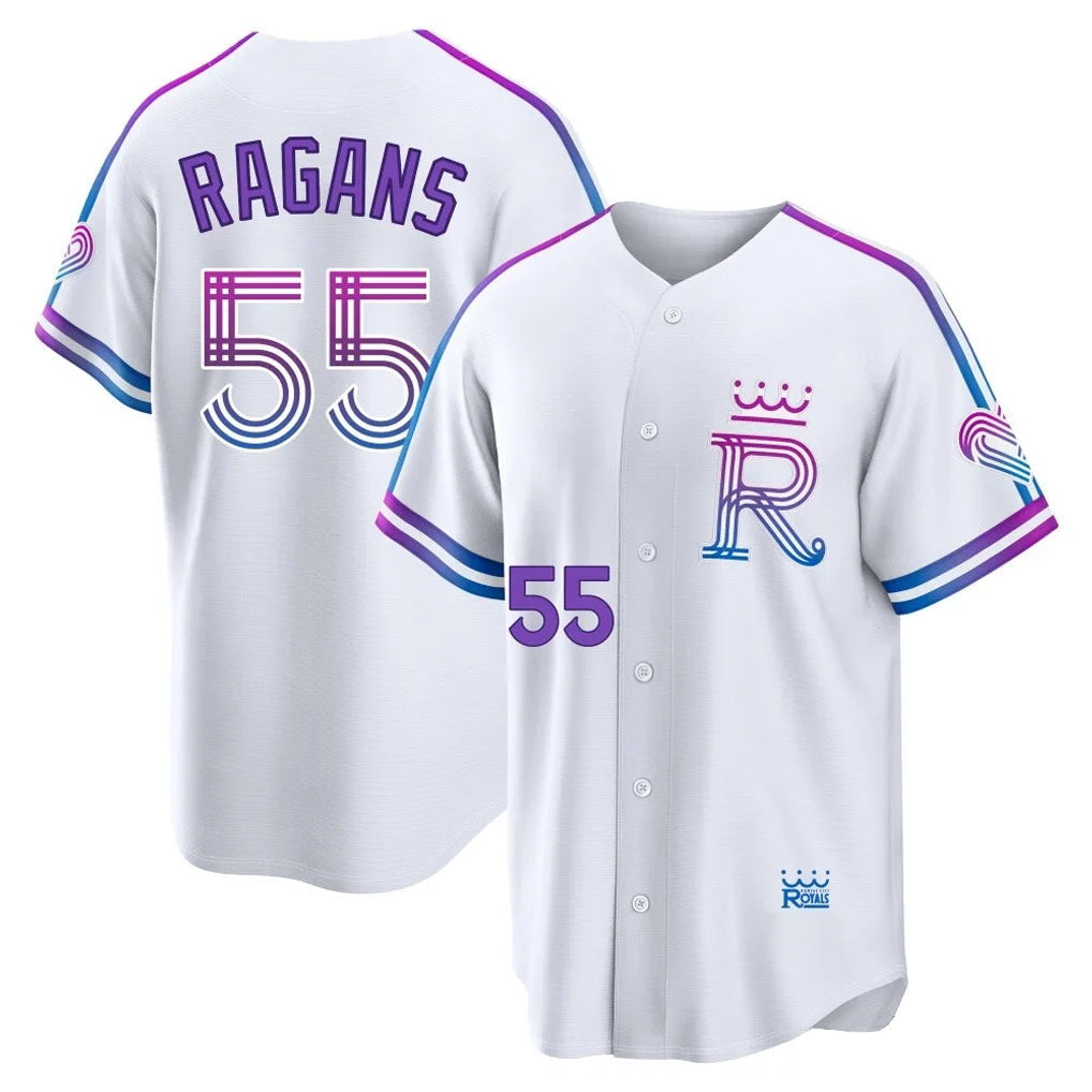 Rebec KC.Royals #55 Cole Ragans Player White 2026 City Connect Limited Home Stitched Jerseys