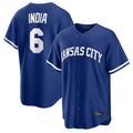 Rebec KC.Royals #6 Jonathan India Player Royal Game Home Stitched Jerseys