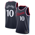 Rebec L.Clippers #10 Darius Garland Navy Swingman Stitched Jerseys- Icon Edition