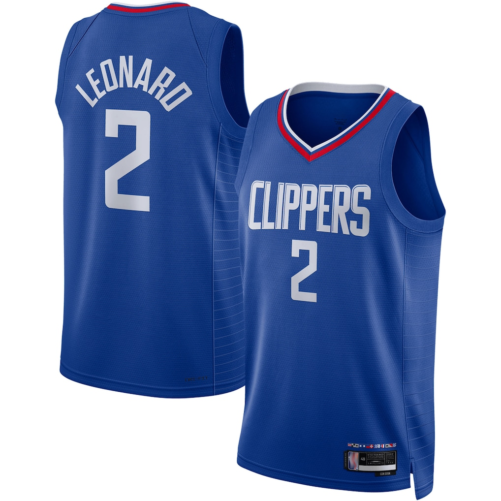 Rebec L.Clippers #2 Kawhi Leonard Royal Swingman Stitched Jerseys - Icon Edition