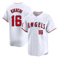 Rebec LA.Angels #16 Yusei Kikuchi Player White Limited Home Stitched Jerseys