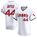 Rebec LA.Angels #44 Ben Joyce Player White T-shirt Home Limited Stitched Jerseys