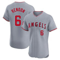 Rebec LA.Angels #6 Anthony Rendon Player Gray Home Limited Elite Stitched Jerseys