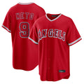 Rebec LA.Angels #9 Zach Neto Player Red Home Game Stitched Jerseys