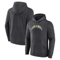 Rebec LA.Chargers Gray Pullover Hoodies Home Game Blank Player Stitched Jerseys