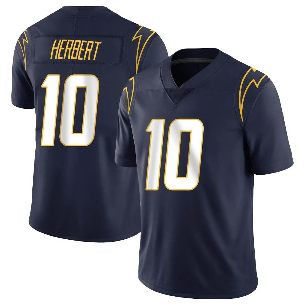 Rebec LA.Chargers #10 Justin Herbert Player Navy Limited Vapor Untouchable Home Game Stitched Jerseys