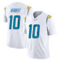 Rebec LA.Chargers #10 Justin Herbert Player White Limited Vapor Untouchable Home Game Stitched Jerseys
