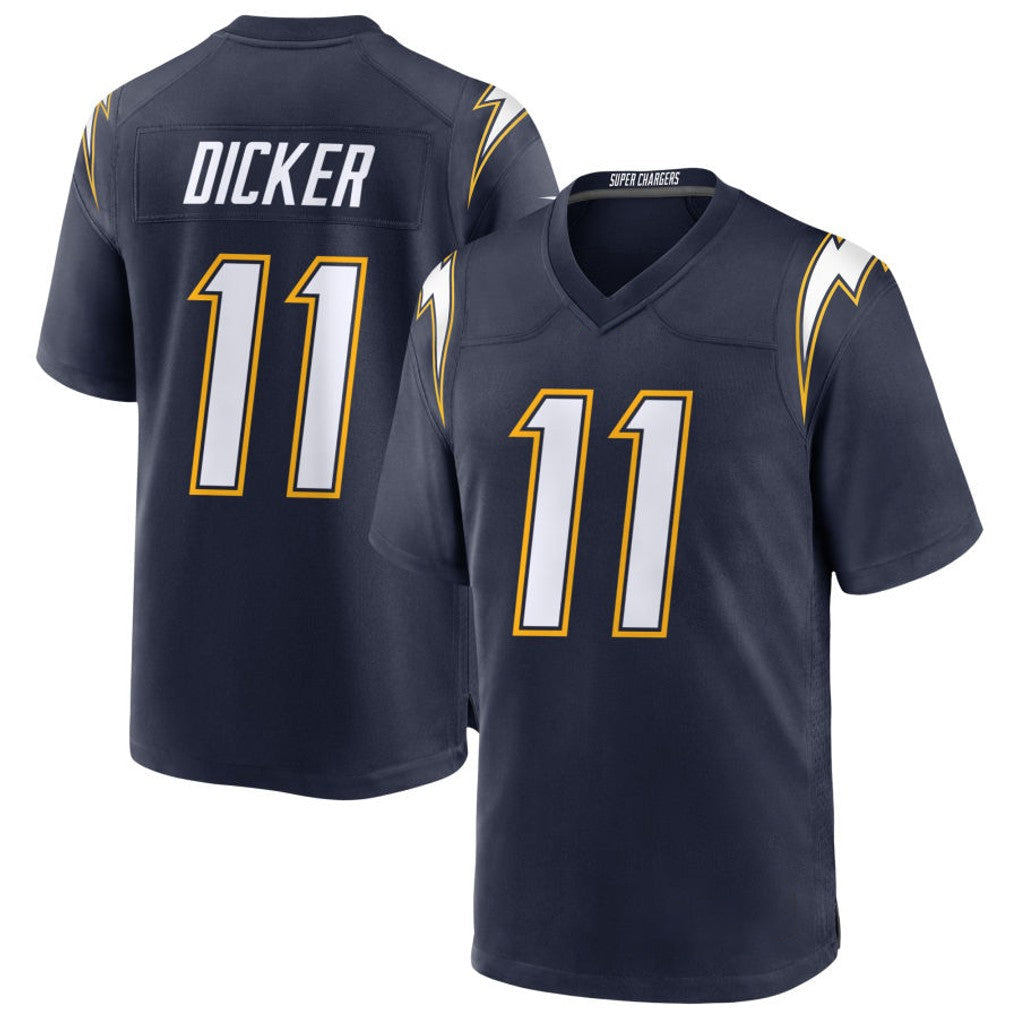 Rebec LA.Chargers #11 Cameron Dicker Player Navy Alternate Home Game Stitched Jerseys