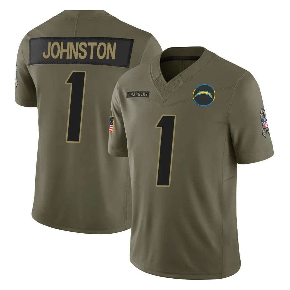 Rebec LA.Chargers #1 Quentin Johnston Player Navy Vapor F.U.S.E. Limited Home Game Stitched Jerseys