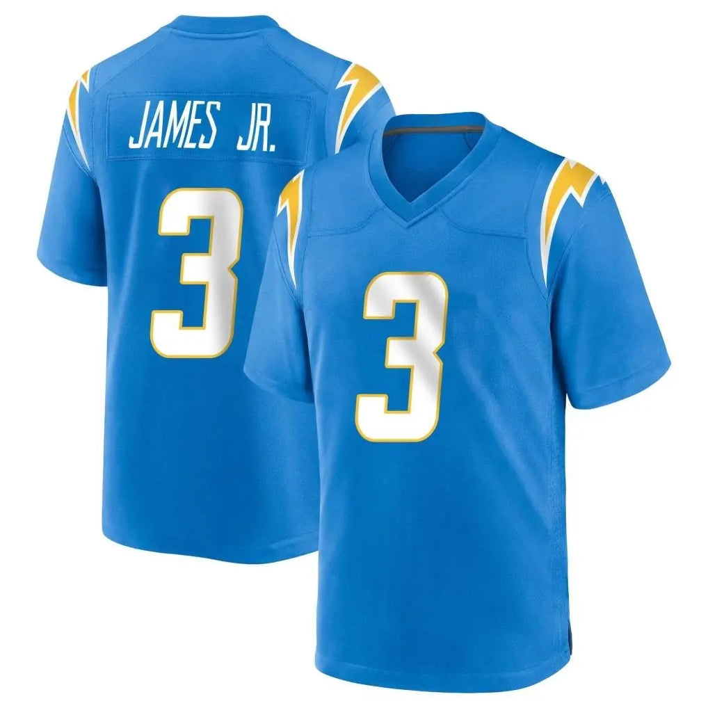 Rebec LA.Chargers #3 Derwin James Jr. Player Blue Home Game Stitched Jerseys