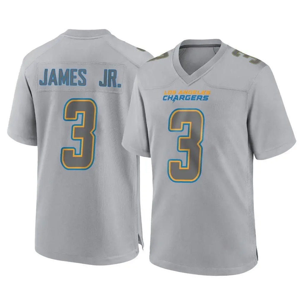 Rebec LA.Chargers #3 Derwin James Jr. Player Gray Atmosphere Fashion Home Game Stitched Jerseys
