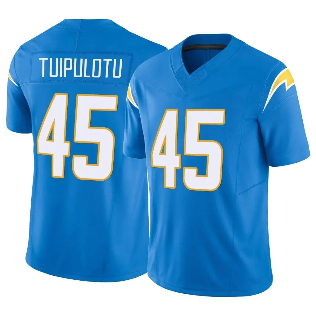 Rebec LA.Chargers #45 Tuli Tuipulotu Player Blue Limited Vapor F.U.S.E. Home Game Stitched Jerseys
