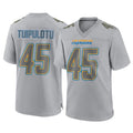 Rebec LA.Chargers #45 Tuli Tuipulotu Player Gray Atmosphere Fashion Home Game Stitched Jerseys