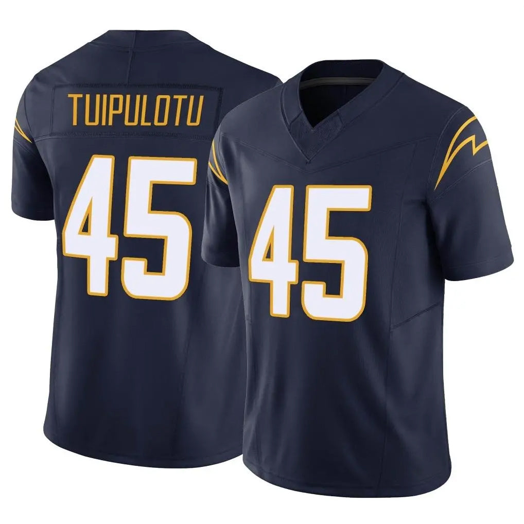 Rebec LA.Chargers #45 Tuli Tuipulotu Player Navy Limited Vapor F.U.S.E. Home Game Stitched Jerseys