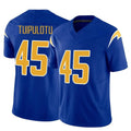 Rebec LA.Chargers #45 Tuli Tuipulotu Player Royal Limited Vapor F.U.S.E. Home Game Stitched Jerseys