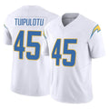 Rebec LA.Chargers #45 Tuli Tuipulotu Player White Limited Vapor F.U.S.E. Home Game Stitched Jerseys