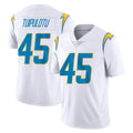 Rebec LA.Chargers #45 Tuli Tuipulotu Player White Limited Vapor Untouchable Home Game Stitched Jerseys