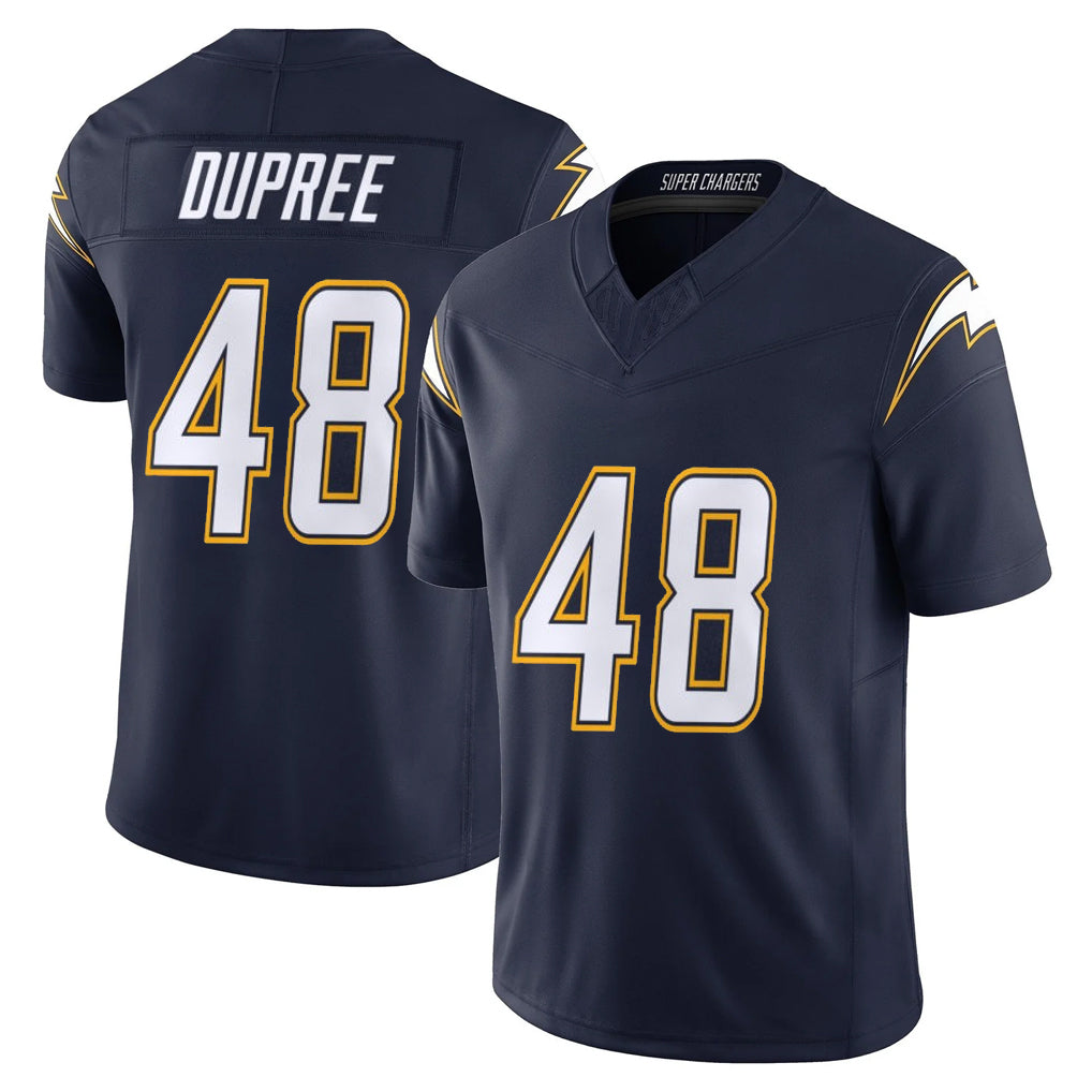Rebec LA.Chargers #48 Bud Dupree Player Navy Vapor F.U.S.E. Limited Home Game Stitched Jerseys